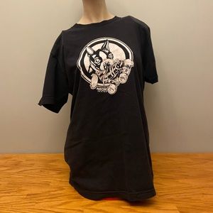 Boston terrier neon skates tshirt